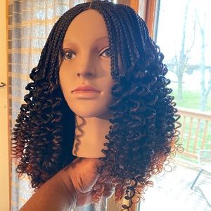 Braided wig... have two black and mixed wine color